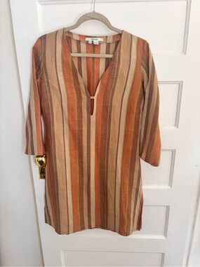 Zara Basic Striped Tunic Dress